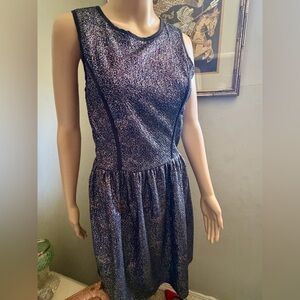 love...ady Black and Silver Mini Dress